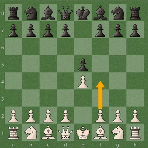 گامبی شاه در بازی شطرنج با حرکت f4