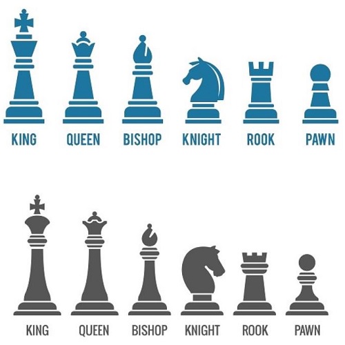 آموزش شطرنج | مهره های شطرنج