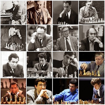 مشاهیر شطرنج | قهرمانان شطرنج جهان