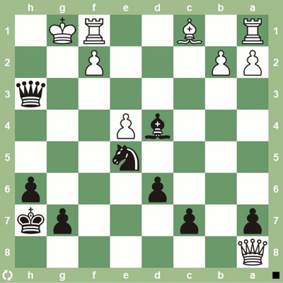 معمای شطرنج | نوبت سیاه